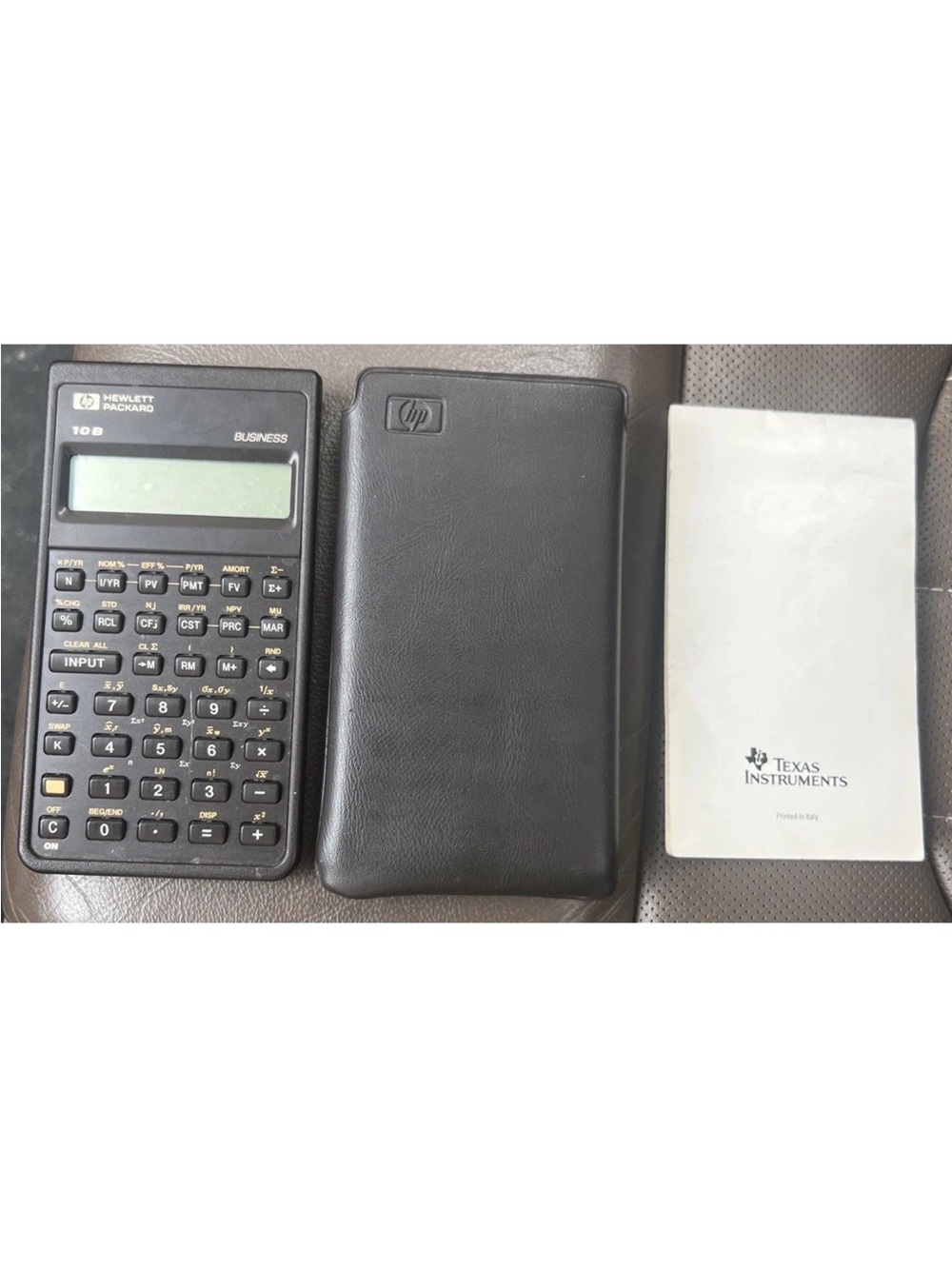 VINTAGE HP 10B Financial Calculator w/Original Soft Cover $ Instruction Book
